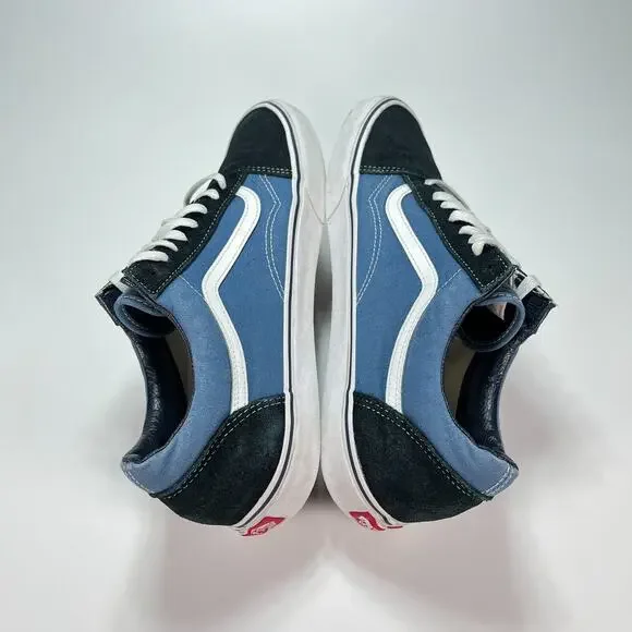 Vans Off The Wall Old Skool Slate Blue Athletic Skate Shoes Men's Size 13 - Picture 5 of 10
